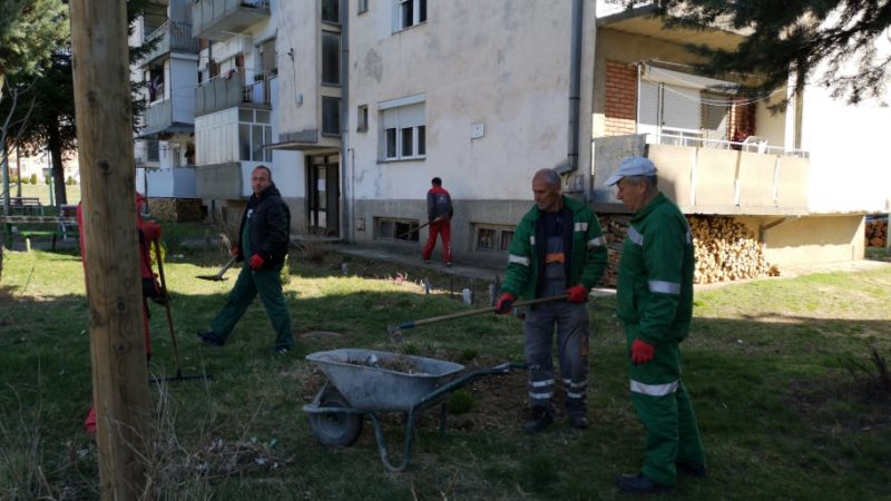 Се спроведува засилена акција за чистење на отпадоци од јавните и зелени површини во Македонска Каменица